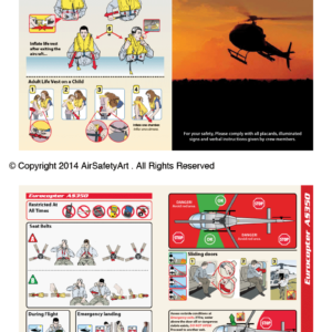 Beechcraft King Air 200 Safety Briefing Card - Air Safety Art International